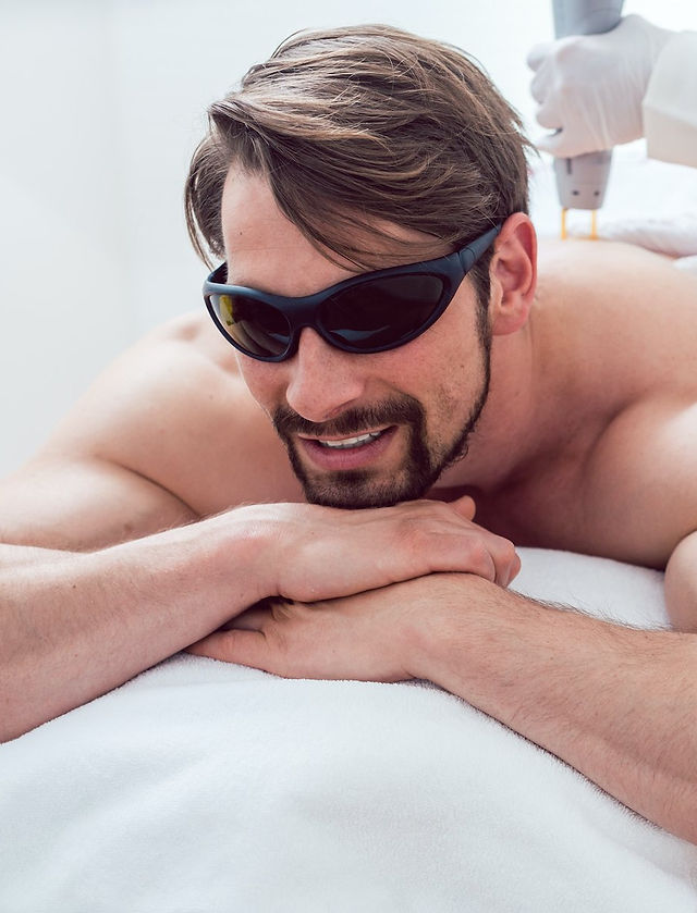 Laser session, protective eyewear