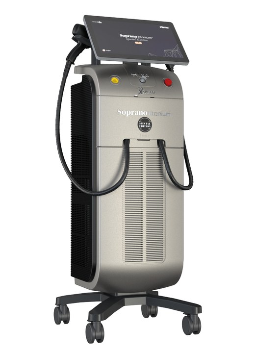 The Soprano Titanium Special Edition, the device used at the clinic